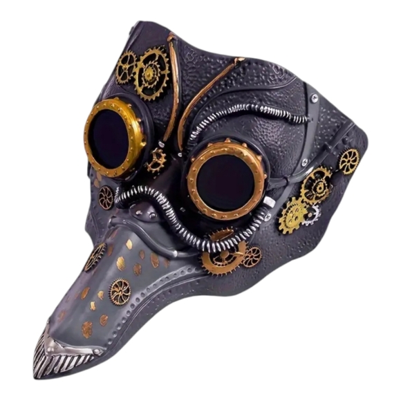 Steampunk Bird Beak Plague Mask - Picture 2 of 4